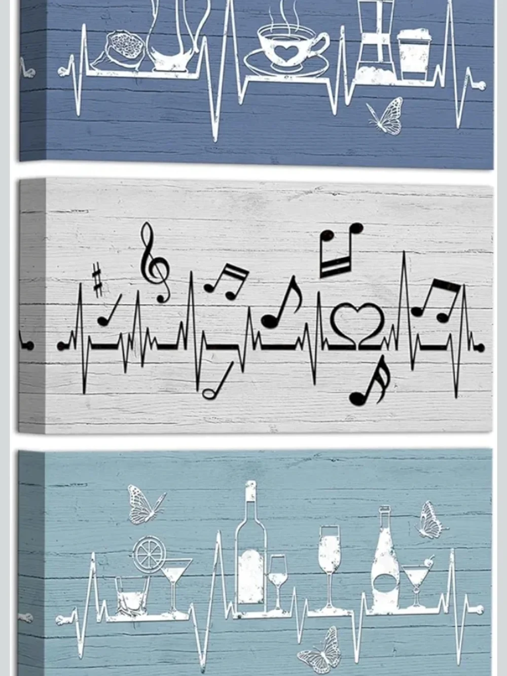 Music Heartbeat Wall Art Canvas Print